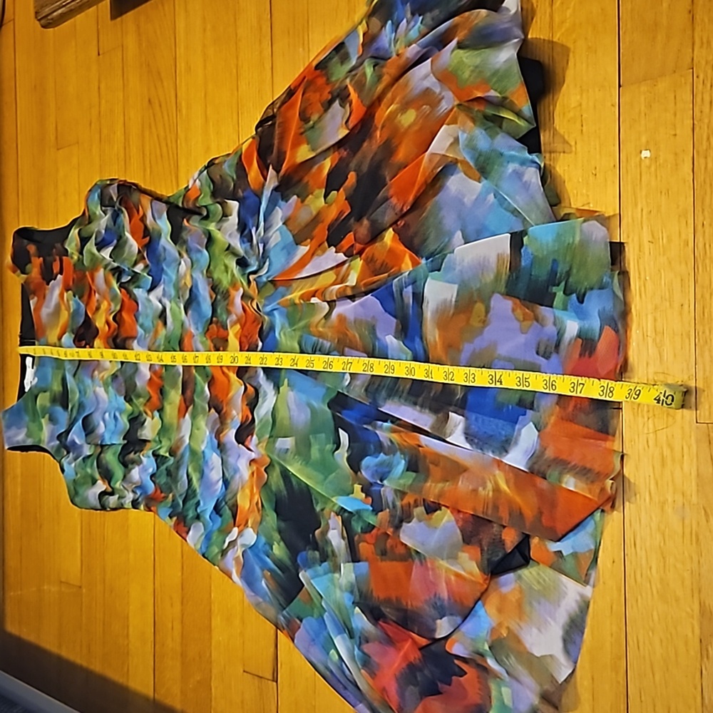 London Times Size 10 Floral Chiffon Dress - Picture 6 of 10